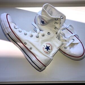 White 70s style converses